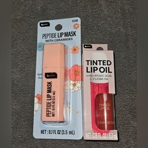 Peptide Lip Mask & Tinted Lip Oil Duo -BNIB
